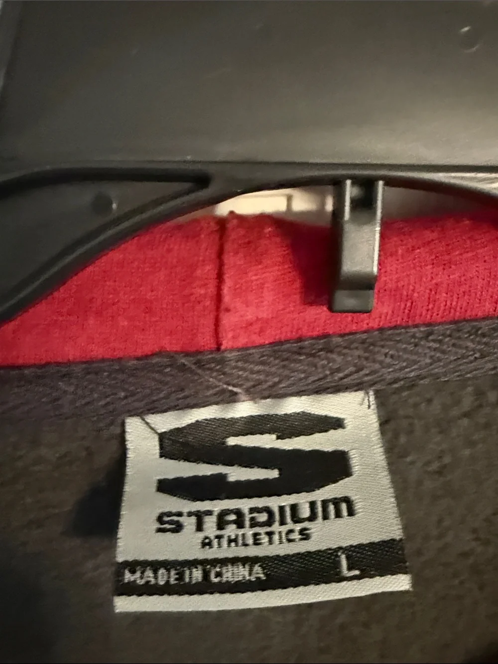 Stadium Athletics Gray Hoodie with Garnet Carolina Gamecocks Logo